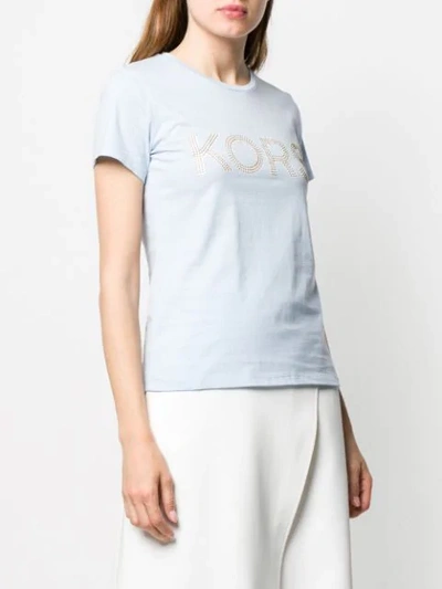 Shop Michael Michael Kors T-shirt Mit Logo - Blau In Blue