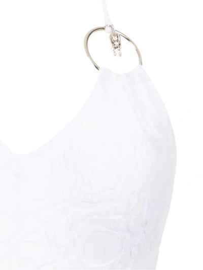 Amir Slama Swimsuit With Metallic Details In White