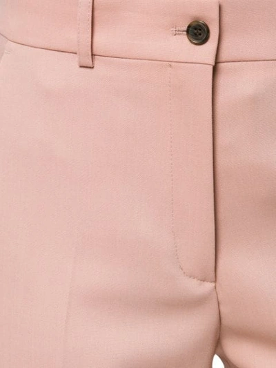 Shop Jil Sander Cropped Tailored Trousers In Pink