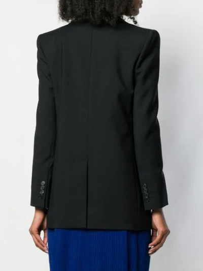 Shop Givenchy Deep V-neck Blazer In Black