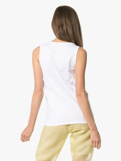 Shop Ambush Waves Logo Print Vest Top In White
