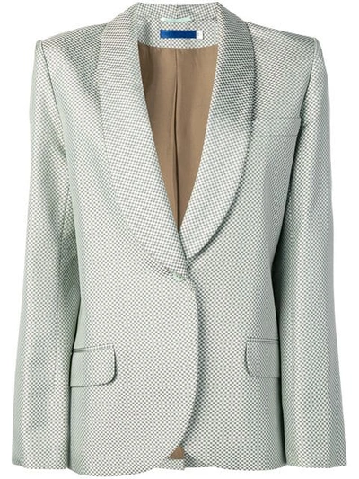 Pre-owned Givenchy Micro Print Tuxedo Jacket In Green