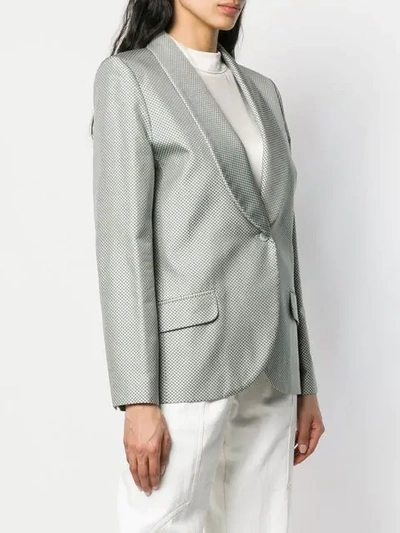 Pre-owned Givenchy Micro Print Tuxedo Jacket In Green