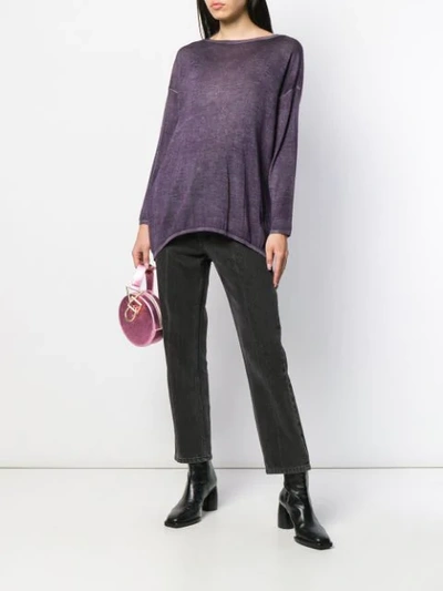 Shop Avant Toi Boat Neck Pullover In Myrtle