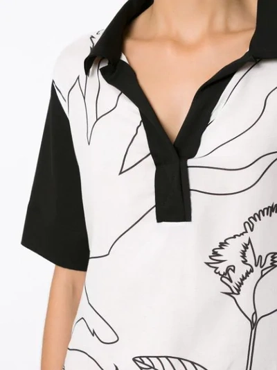 Shop Alcaçuz Printed Firenzo Blouse In Black