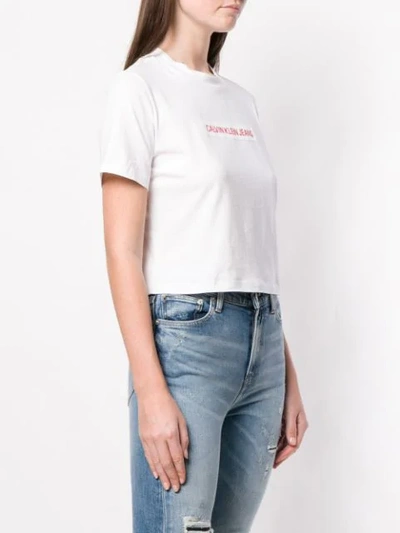 Shop Calvin Klein Jeans Est.1978 Logo T In White