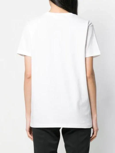 Shop Courrèges Logo T-shirt In White