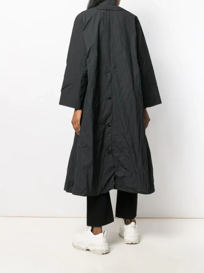 Shop Toogood A-line Trench Coat In Black