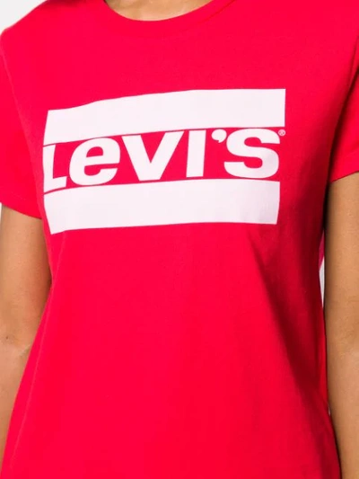 Shop Levi's Branded T-shirt In Red