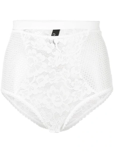 Shop Else Petunia High-waisted Briefs In Ivory