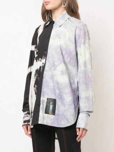 Shop Proenza Schouler Tie Dye Shirt In Black