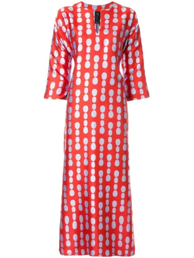 Shop Zero + Maria Cornejo Dot Printed Dress In Red