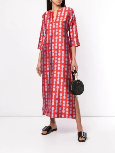 Shop Zero + Maria Cornejo Dot Printed Dress In Red