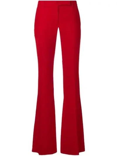 Shop Alexander Mcqueen Bootcut Trousers In Red