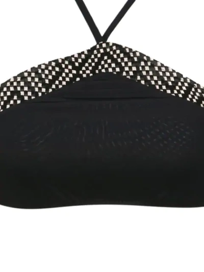 Amir Slama Printed Bikini Set In Black