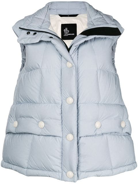 light blue moncler gilet