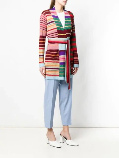 Shop Etro Knitted Cardigan In 8000 Mult