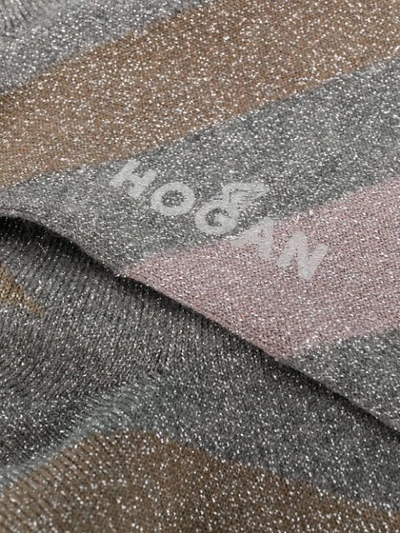 Shop Hogan Glitter Knit Socks In H812aoo