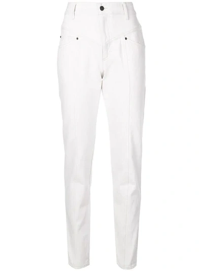 Shop Isabel Marant Lorrick Trousers - White