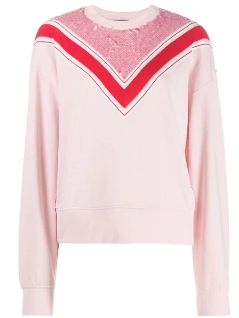 Sport Max Code Sweatshirt Mit Pailletten - Rosa In Pink | ModeSens