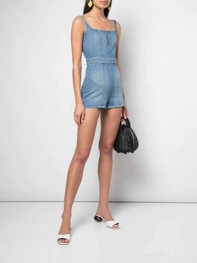 Shop Alice And Olivia Gorgeous Playsuit In Blue