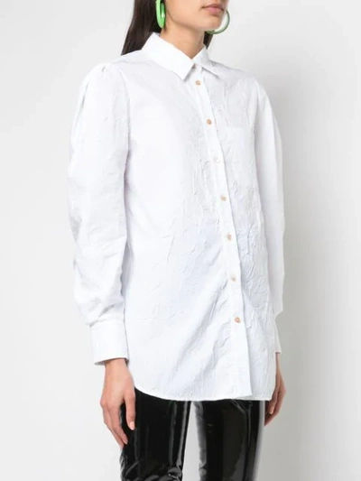 Shop Sies Marjan Crinkled Shirt In White
