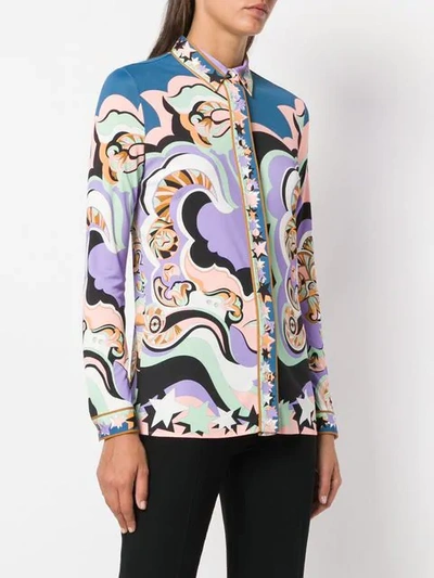 Shop Emilio Pucci Printed Shirt In Pink