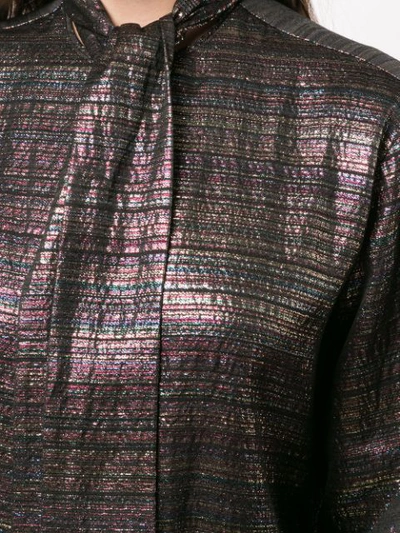 Shop Rosetta Getty Scarf Panel Shirt - Multicolour