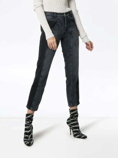 Shop Adaptation 'rider' Skinny-jeans In Black