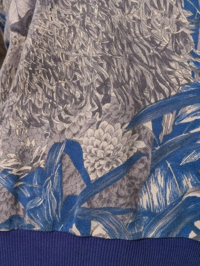Pre-owned Ferragamo 1980's Lion Print Sweatshirt In Blue