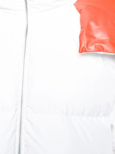 Shop Maison Margiela Oversized Padded Coat In White