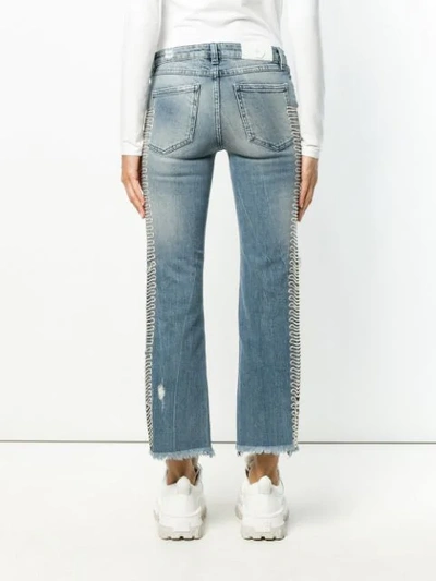 Shop Alchemist Distressed Bootcut Jeans In Blue