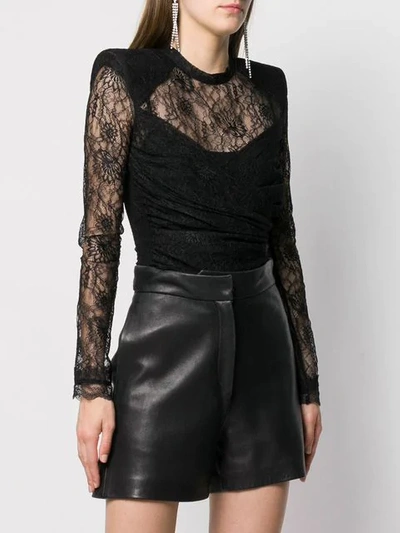 Shop Dundas Lace Bodysuit In Black