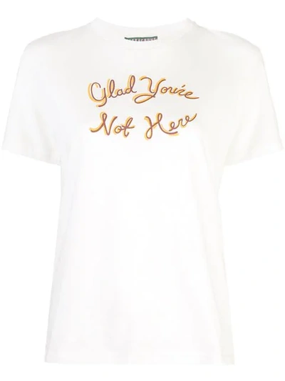 Shop Alexa Chung Phrase T-shirt - White