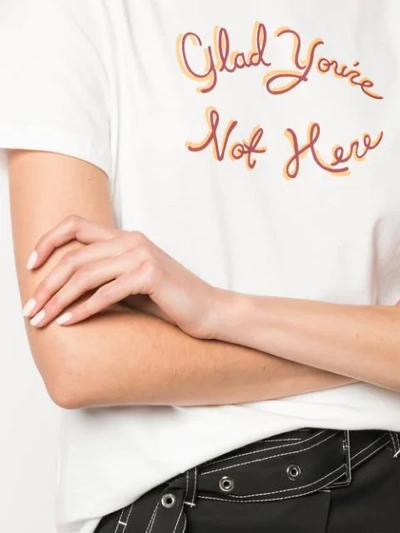 Shop Alexa Chung Phrase T-shirt - White