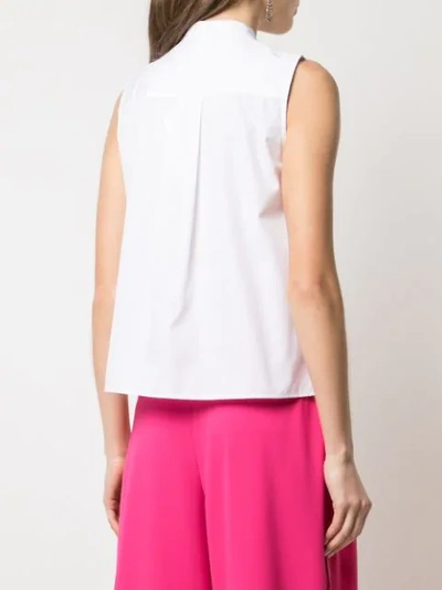 Shop Sara Roka Fringe Detail Shirt In White