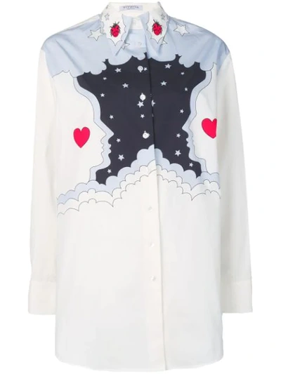 Shop Vivetta Ladybug Print Shirt - White