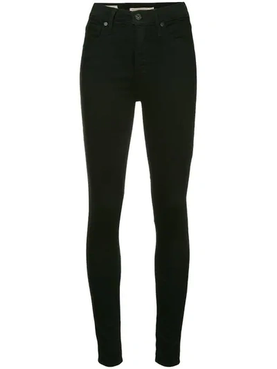 Shop Levi's Mile High Skinny Jeans In Black