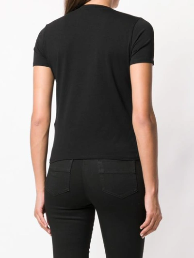 Shop Elisabetta Franchi Logo T-shirt - Black