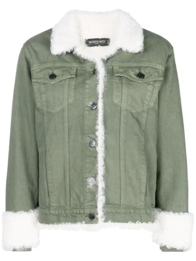 Shop Simonetta Ravizza Kate Denim Jacket In Green