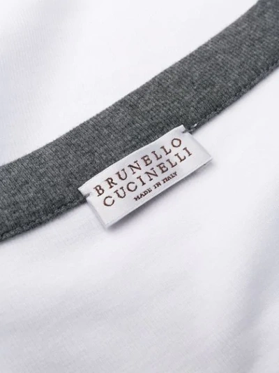 Shop Brunello Cucinelli V In Cx690 Bianco Ottico