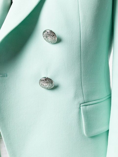 Shop Balmain Button In Green