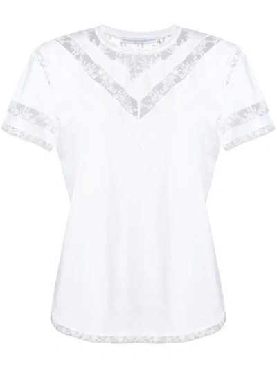 Shop Ermanno Scervino Lace T-shirt - White