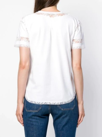 Shop Ermanno Scervino Lace T-shirt - White