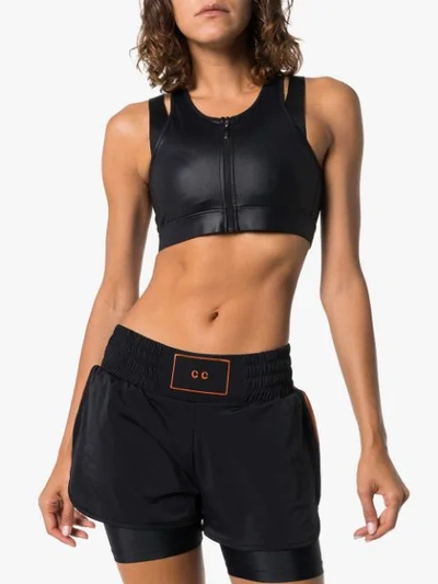 Shop Charli Cohen Final Round Sports Bra In Black