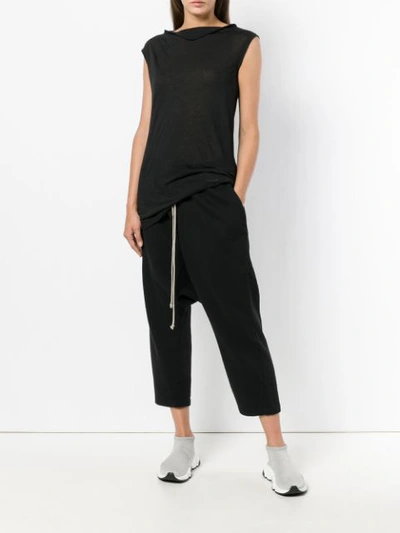 Shop Rick Owens Drkshdw Sleeveless Fitted Sweater In Black