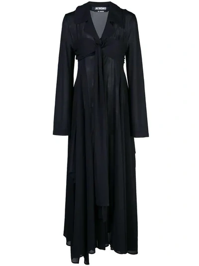 Shop Jacquemus La Robe Saint Jean In Black