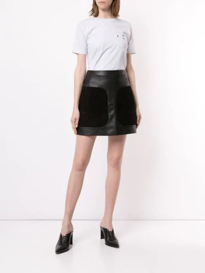 Shop Dion Lee Double Code T-shirt In Grey