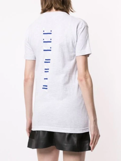 Shop Dion Lee Double Code T-shirt In Grey