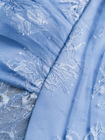 SELF-PORTRAIT FINE LACE MINI DRESS - 蓝色
